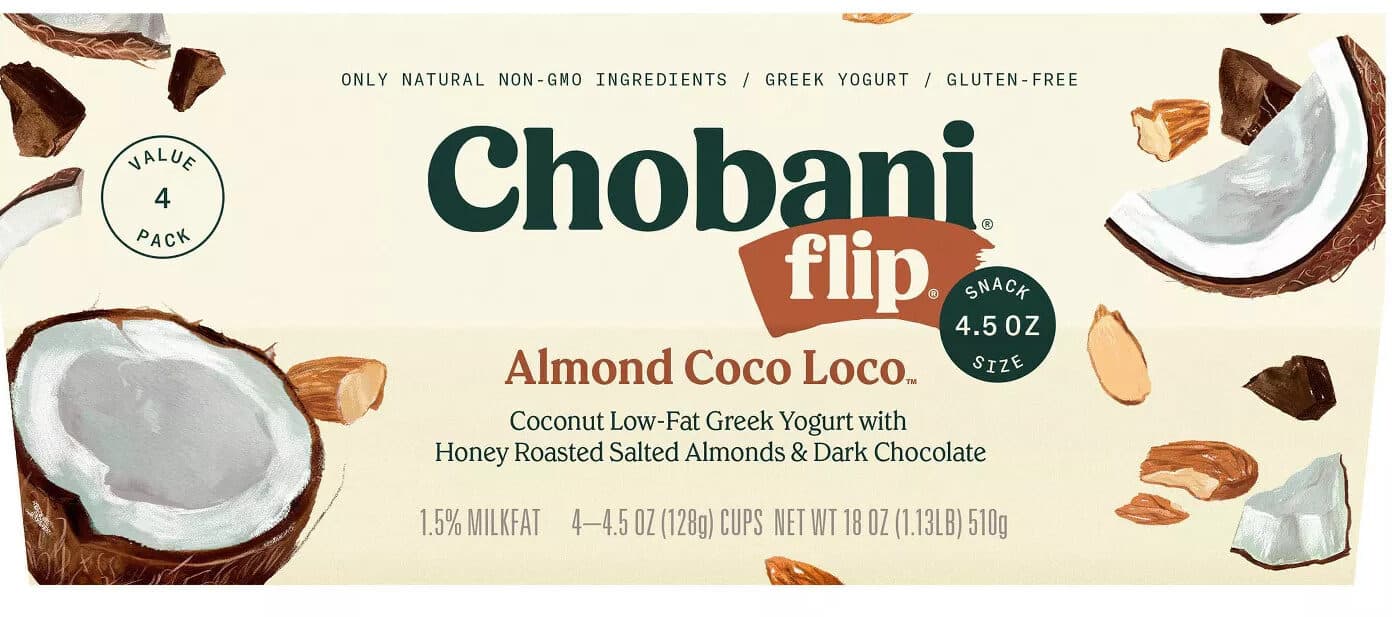 Chobani Chobani flip greek yogurt almond coco loco packshot