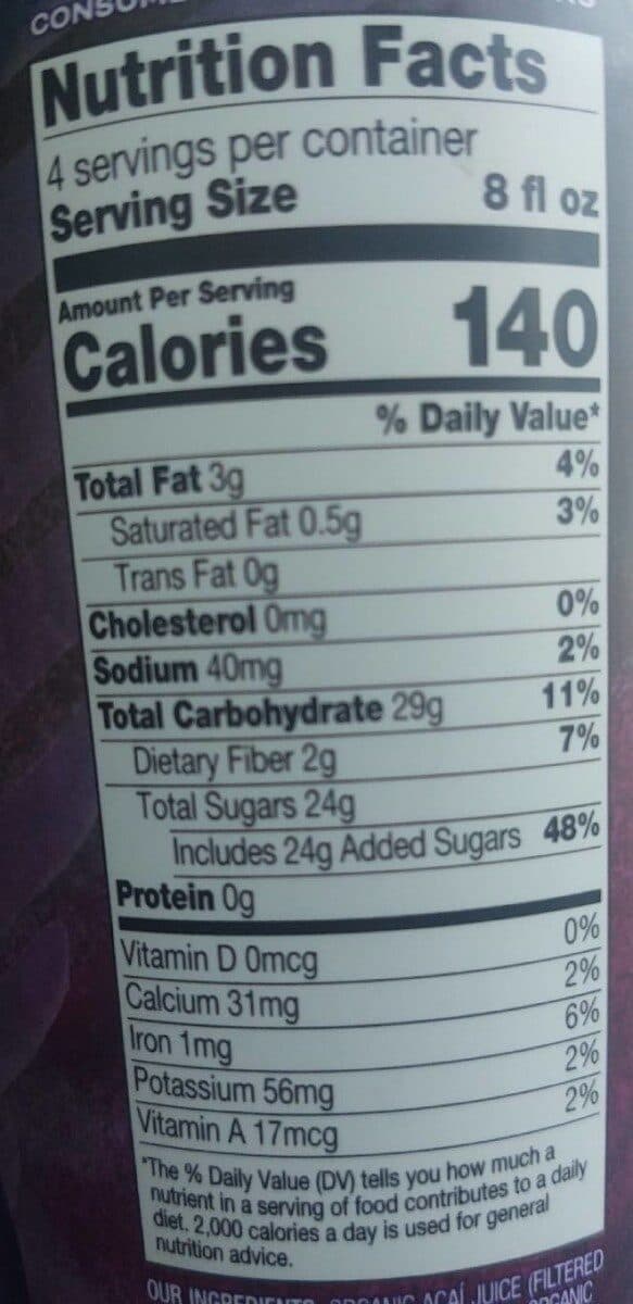 Sambazon Inc. 100% Acai Fruit Juice packshot