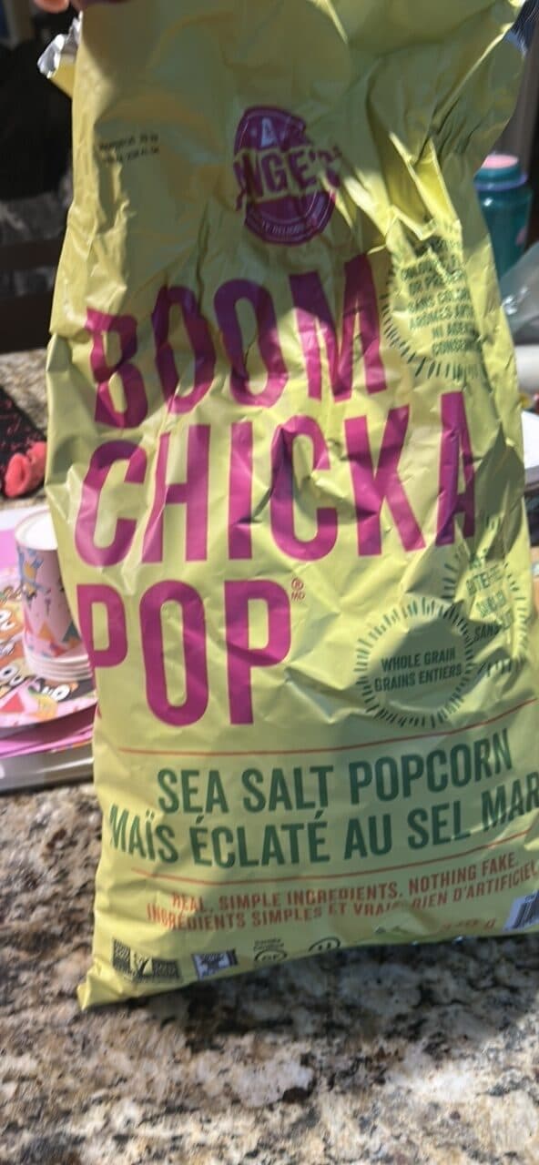Angie's Boom Chicka Pop Sea Salt Popcorn packshot