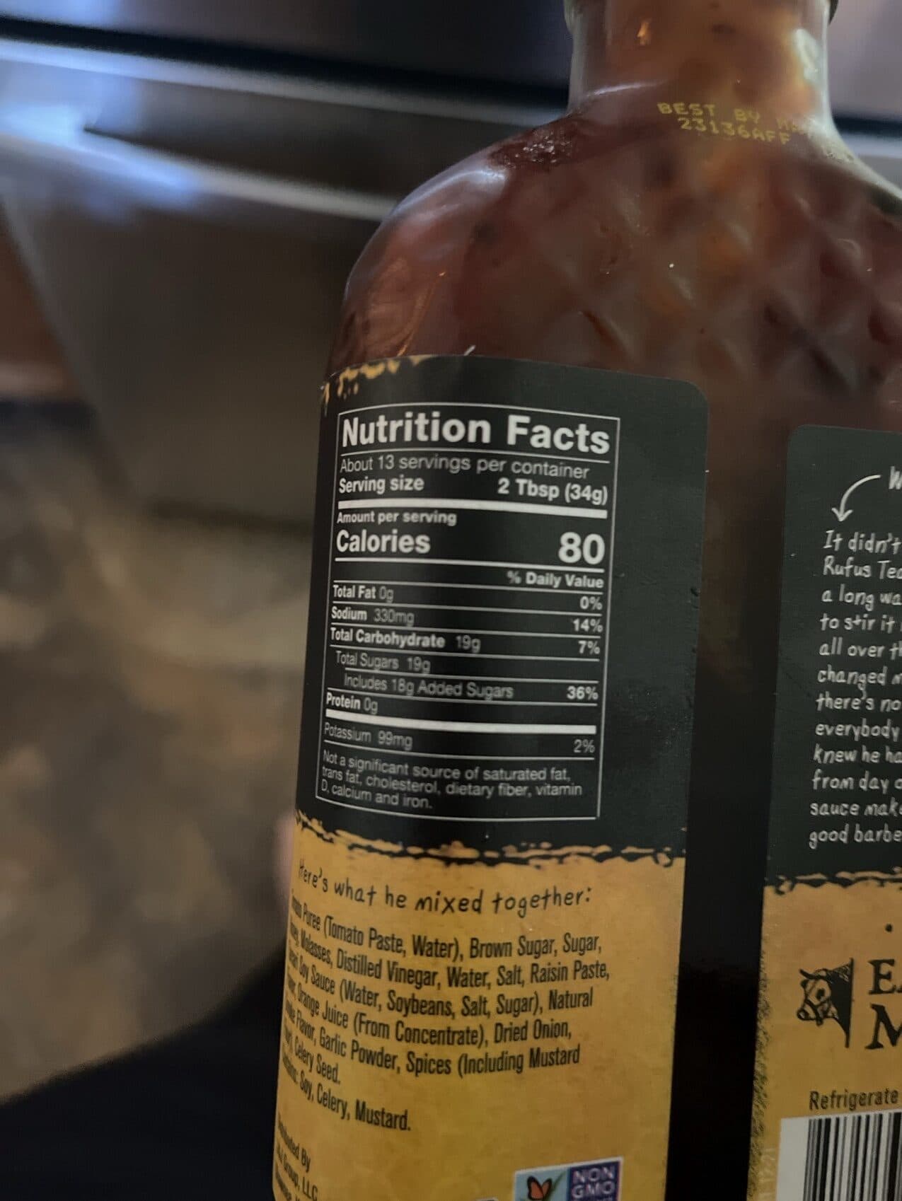 Rufus Teague Honey sweet bbq sauce packshot