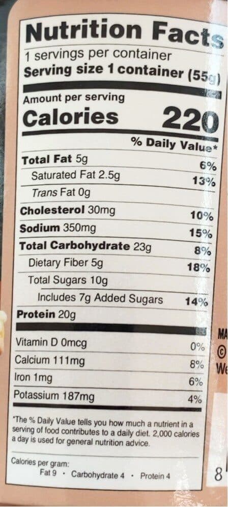 Open Food Facts Mighty muffin with probiotics (canelle) packshot