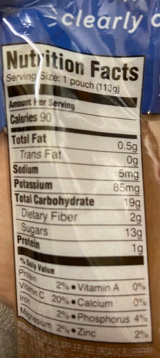 Happy Baby Organic Apples, Blueberries & Oats packshot