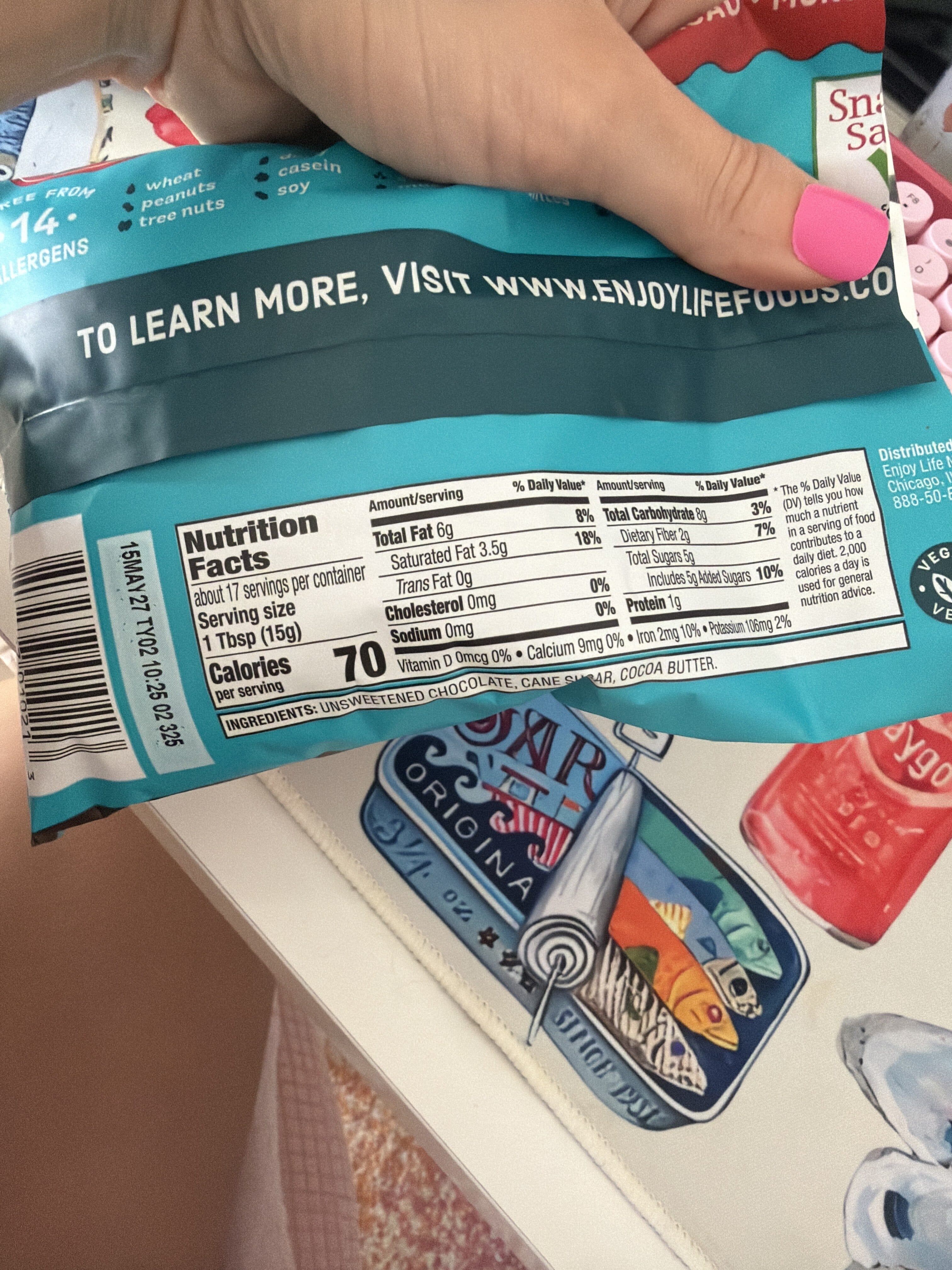 Enjoy Life 100% Real Chocolate Morsels packshot