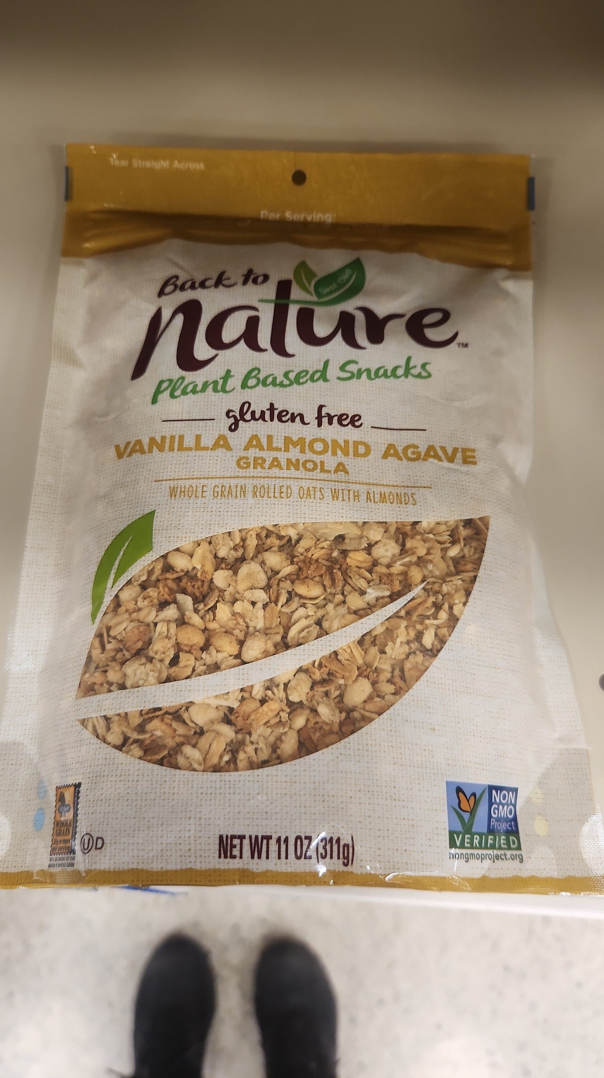Back to Nature Vanilla Almond Agave Granola packshot