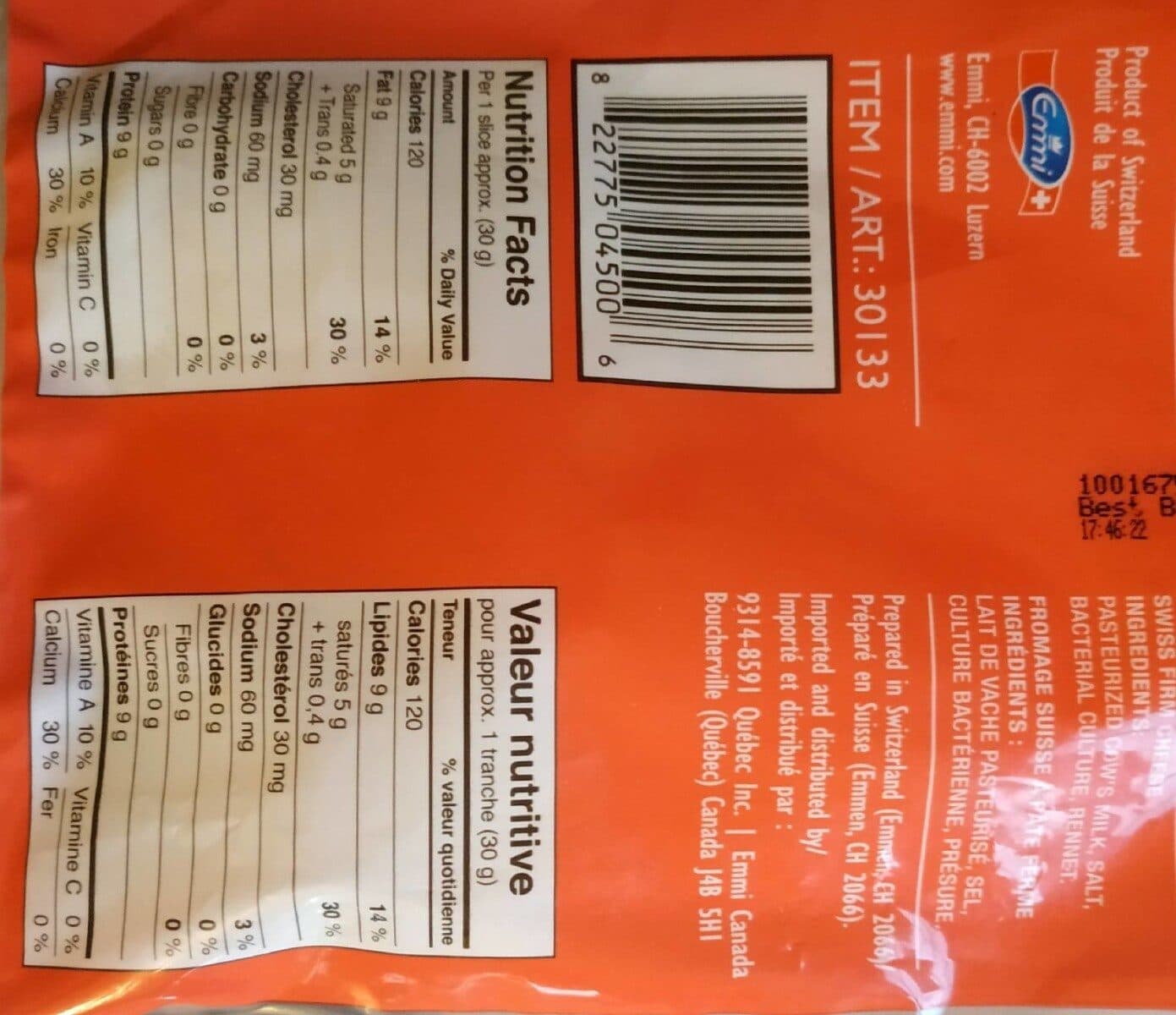 Emmi Fromage suisse packshot