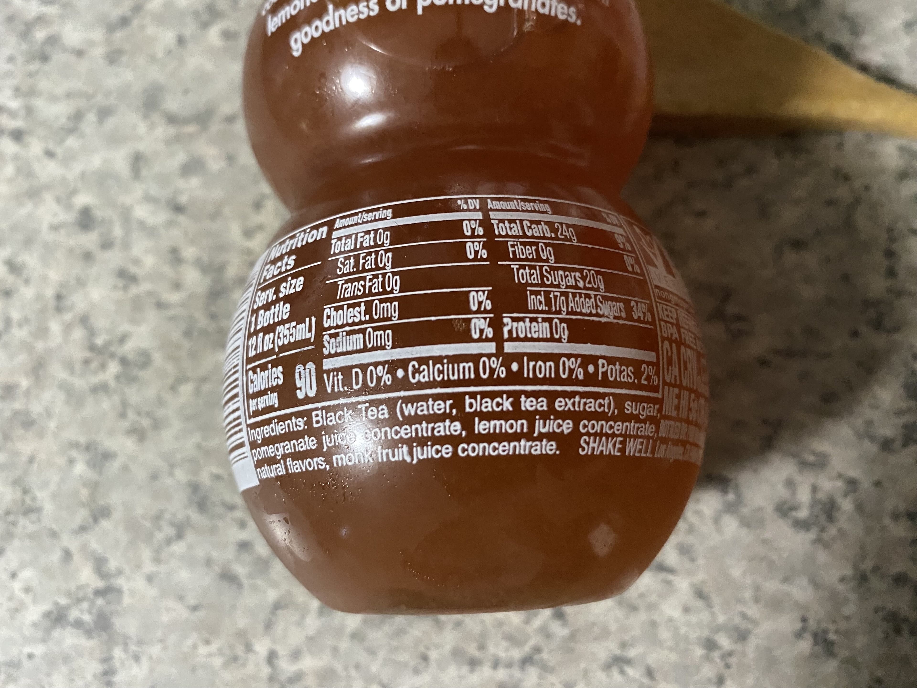 Pom Wonderful Llc Antioxidant Super Tea Pomegranate Lemonade Tea packshot