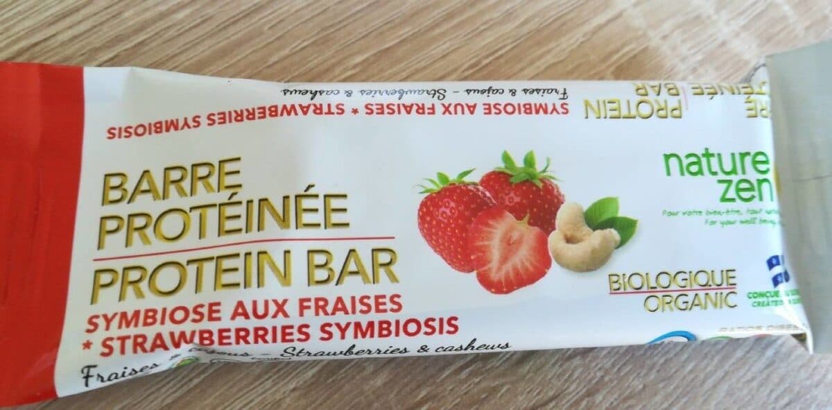 Nature Zen Barre protéinée symbiose fraise packshot