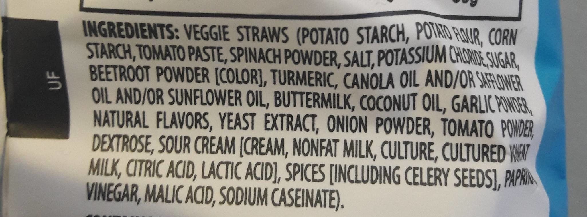 Sensible Portions Garden Veggie Straws Zesty Ranch packshot