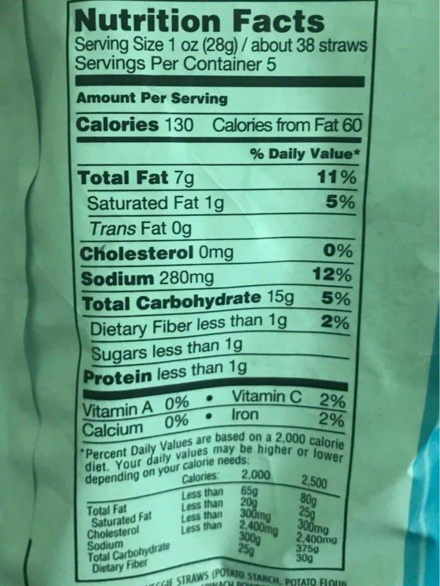 Sensible portions Garden veggie straws packshot
