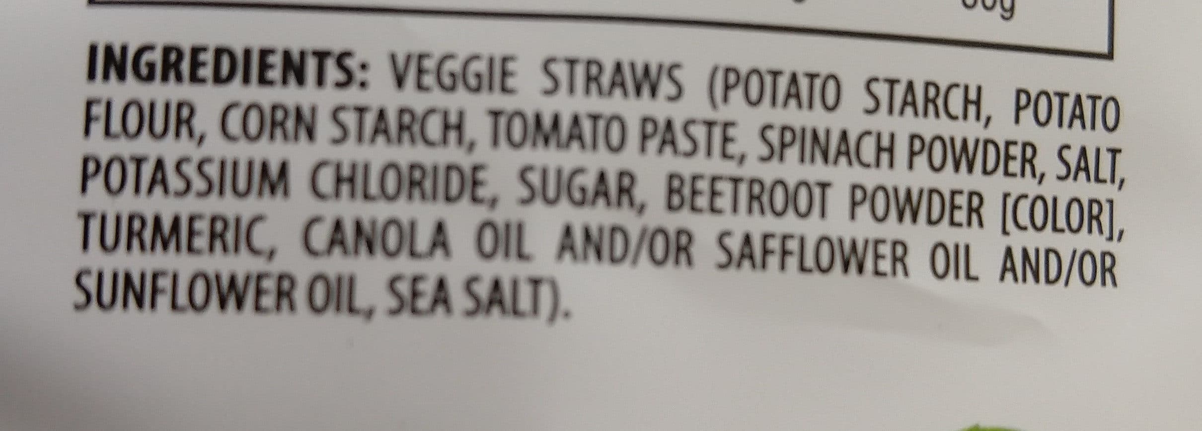 Sensible Portions garden Veggie Straws Sea Salt packshot