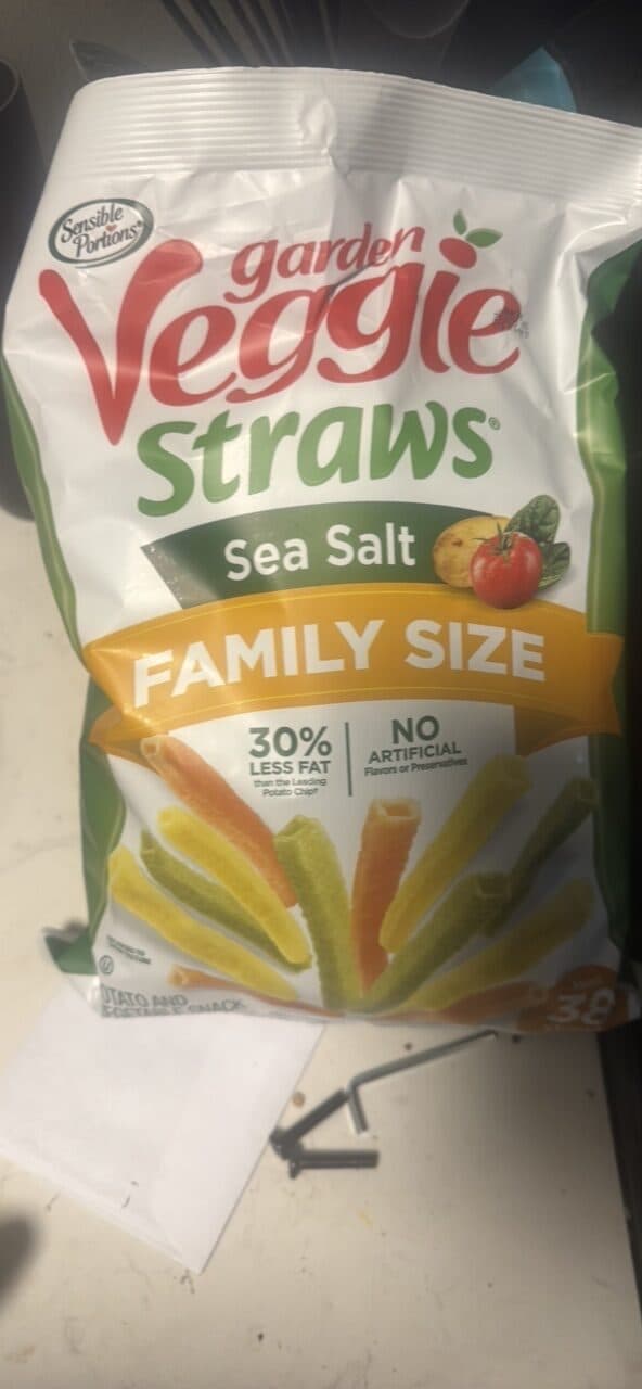 Hain Celestial garden Veggie Straws Sea Salt packshot