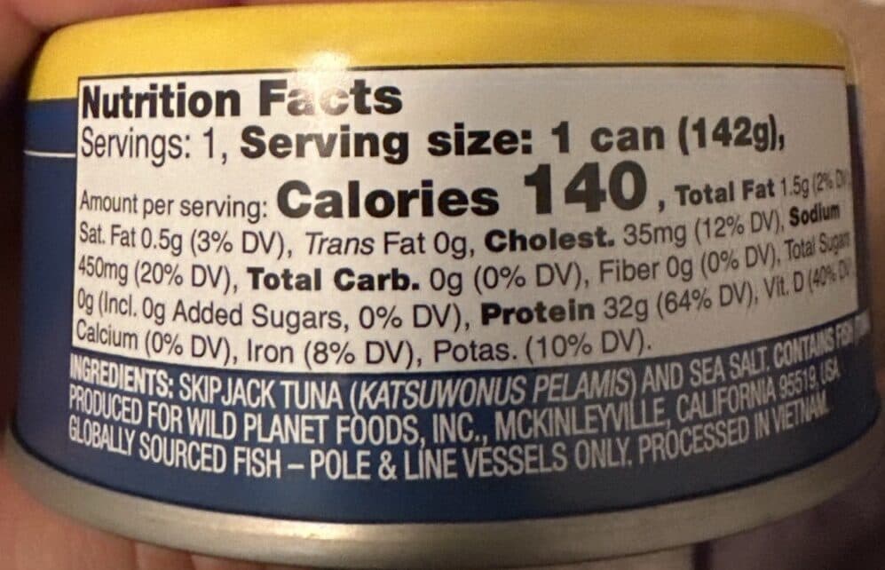 Wild Planet Skipjack Tuna packshot