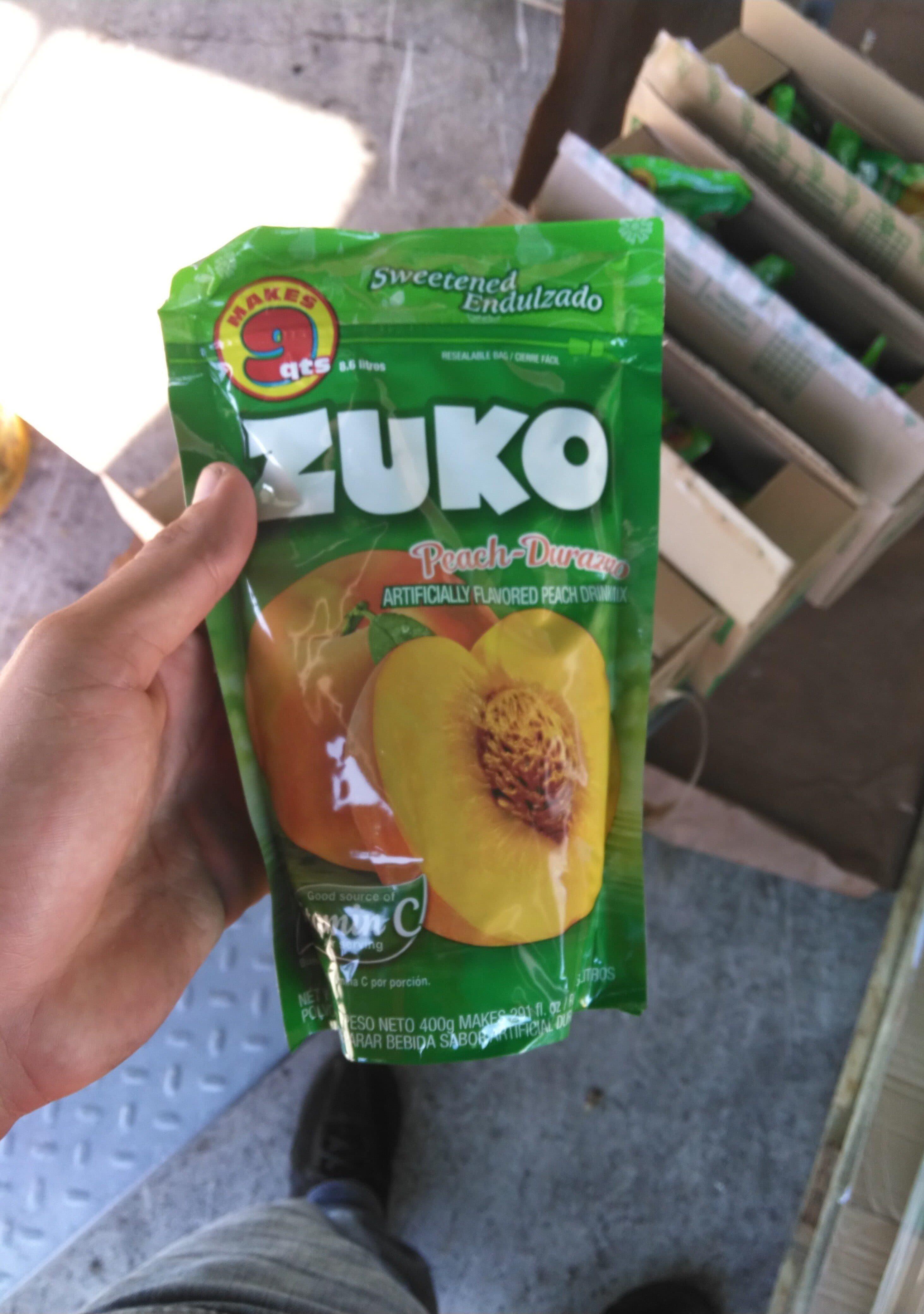 Tresmontes S.A. Zuko, Drink Mix, Peach packshot
