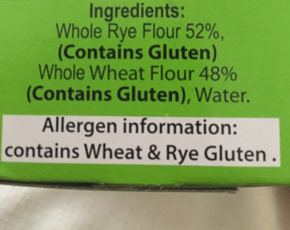 Open Food Facts Rye Matzos packshot