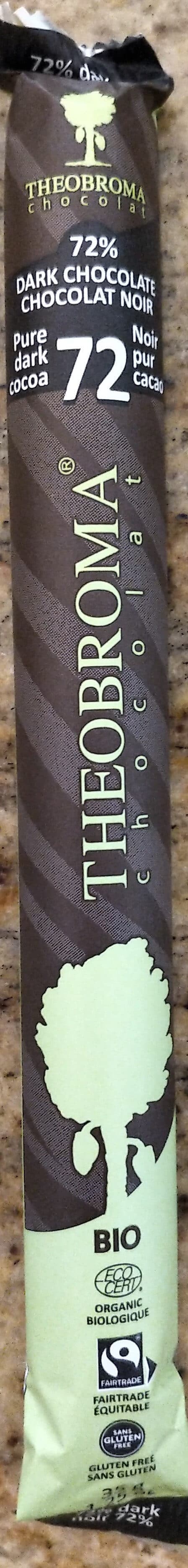 Theobroma Chocolat noir pure cacao 72% packshot