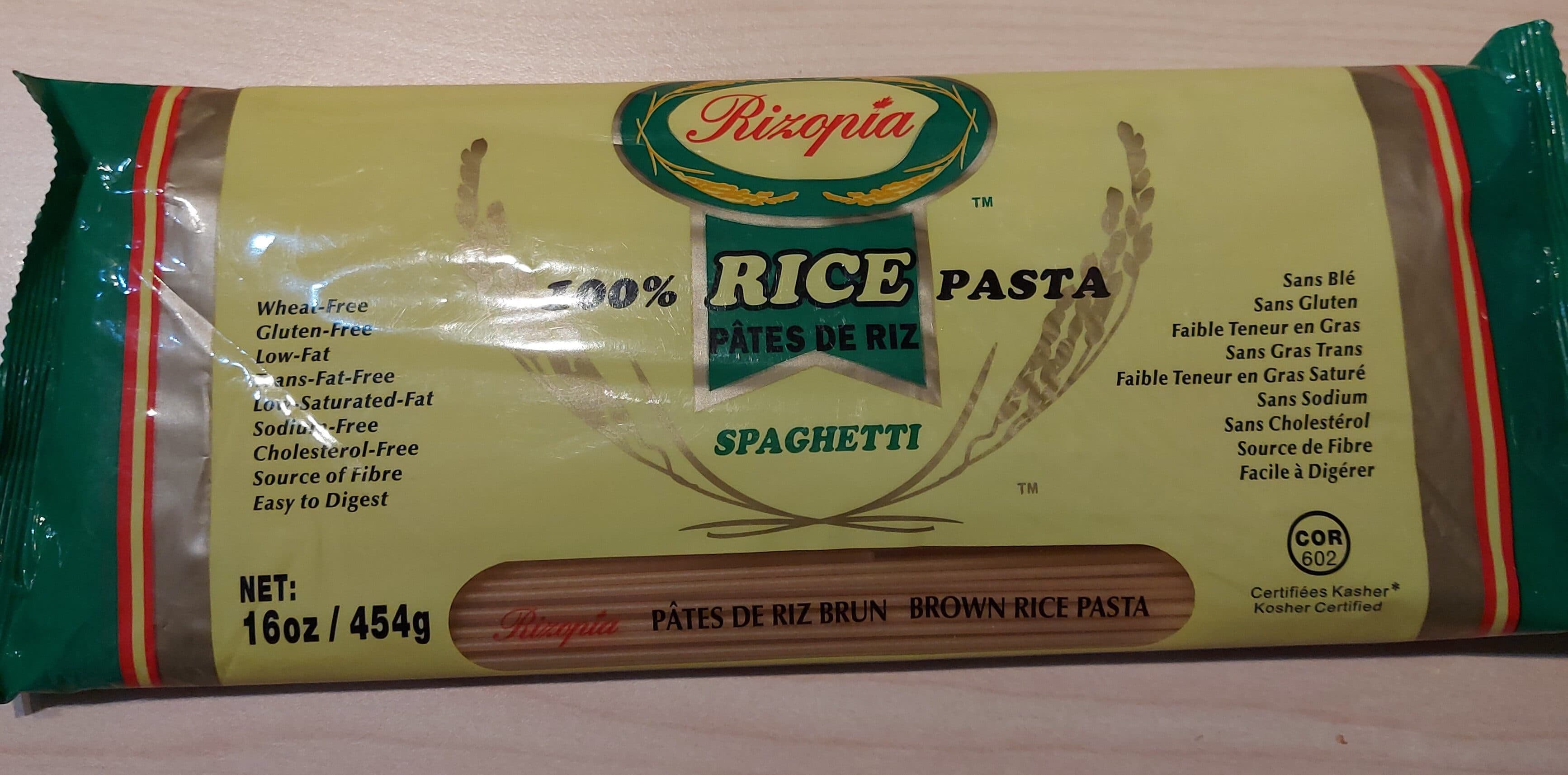 Rizopia 100% Rice Pasta Spaghetti packshot