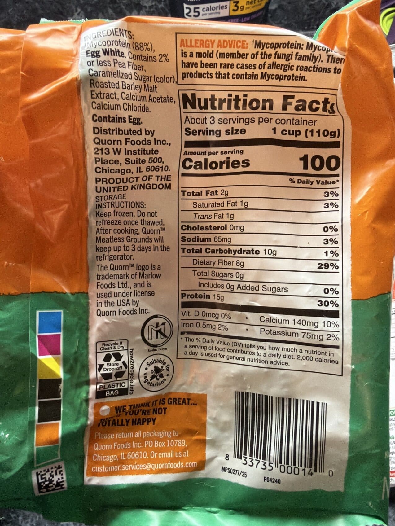 Quorn MEATLESS GROUNDS packshot