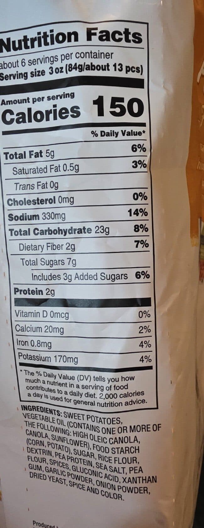 Alexia Sweet Potato Fries packshot