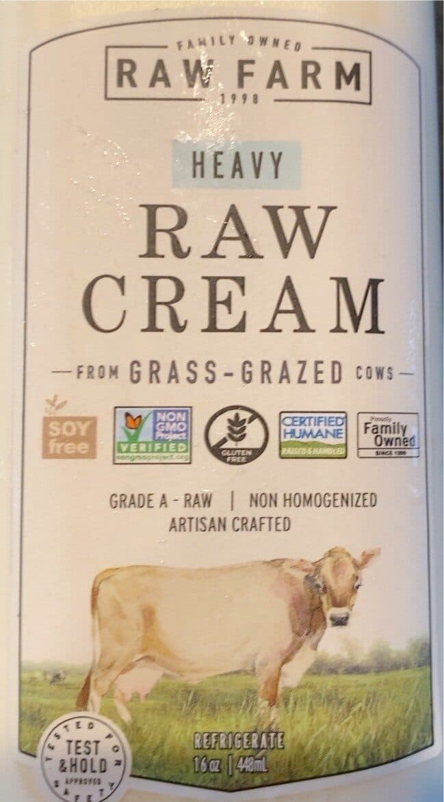 Organic Pastures Dairy Company Llc Raw Cream packshot