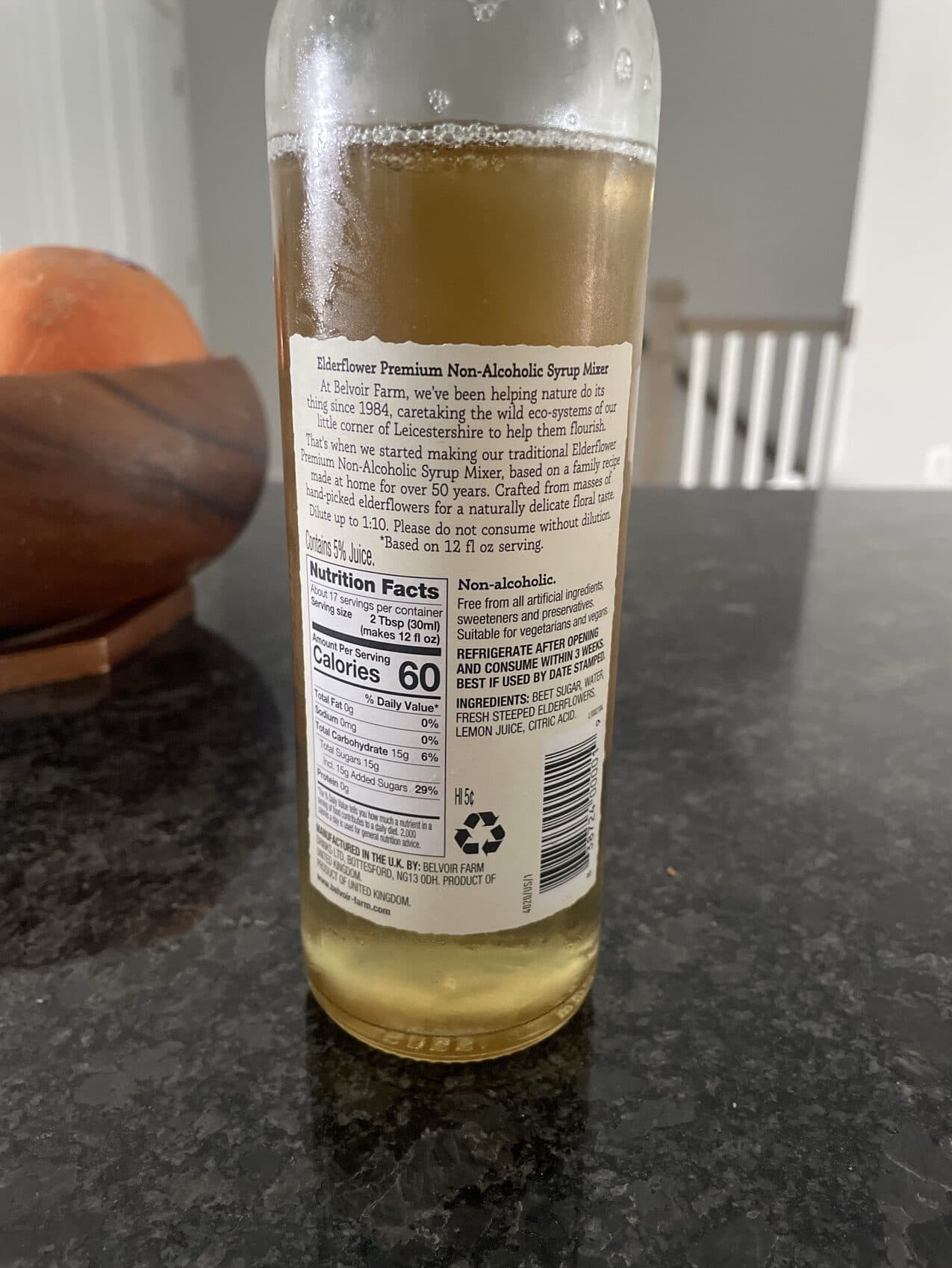 Belvoir Fruit Farms Belvoir fruit farms, elderflower cordial drink packshot
