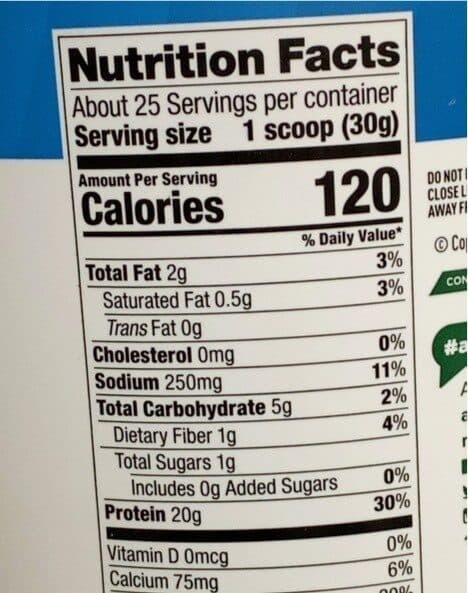 Vega Protein and green vanilla flavor packshot