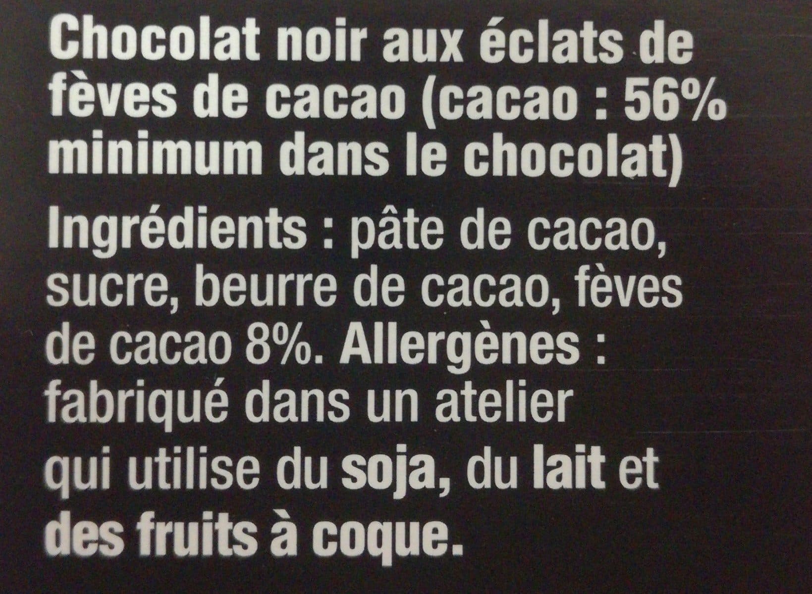 Shneider’s Tablette Degustation Chocolat Noir Et Feves De Cacao packshot