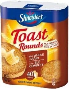 Shneider’s TOAST Rounds Au Blé Complet packshot