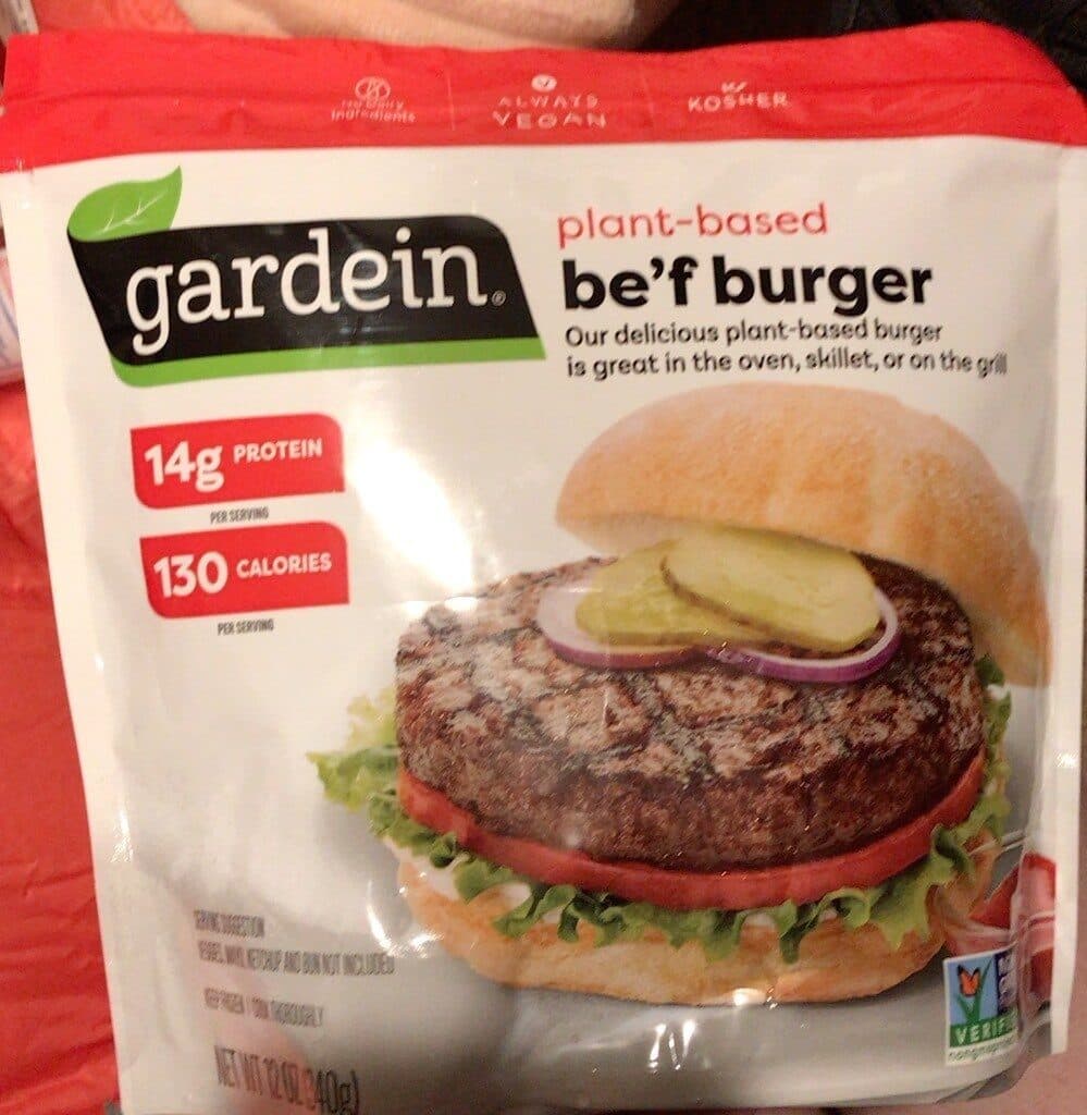 Gardein Plant Based Be'f Burger packshot