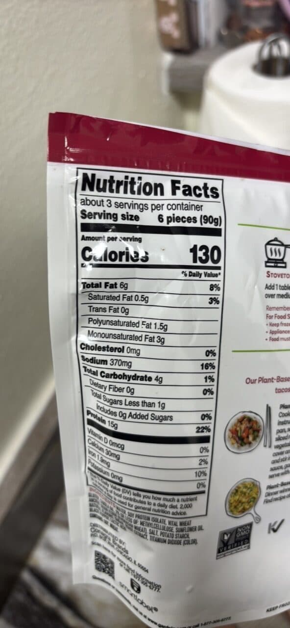 gardein plant-based chick'n strips packshot
