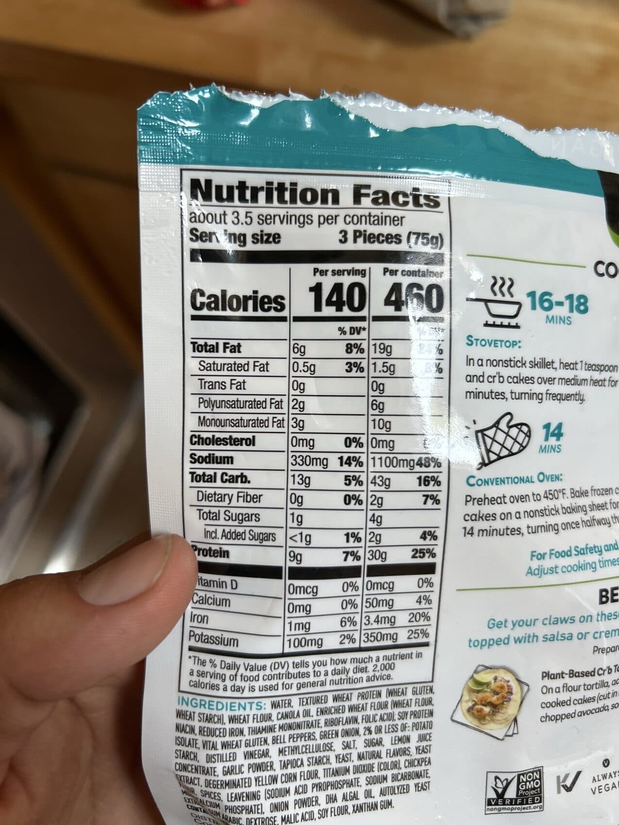 Gardein Plant-Based Mini Cr'b Cakes packshot