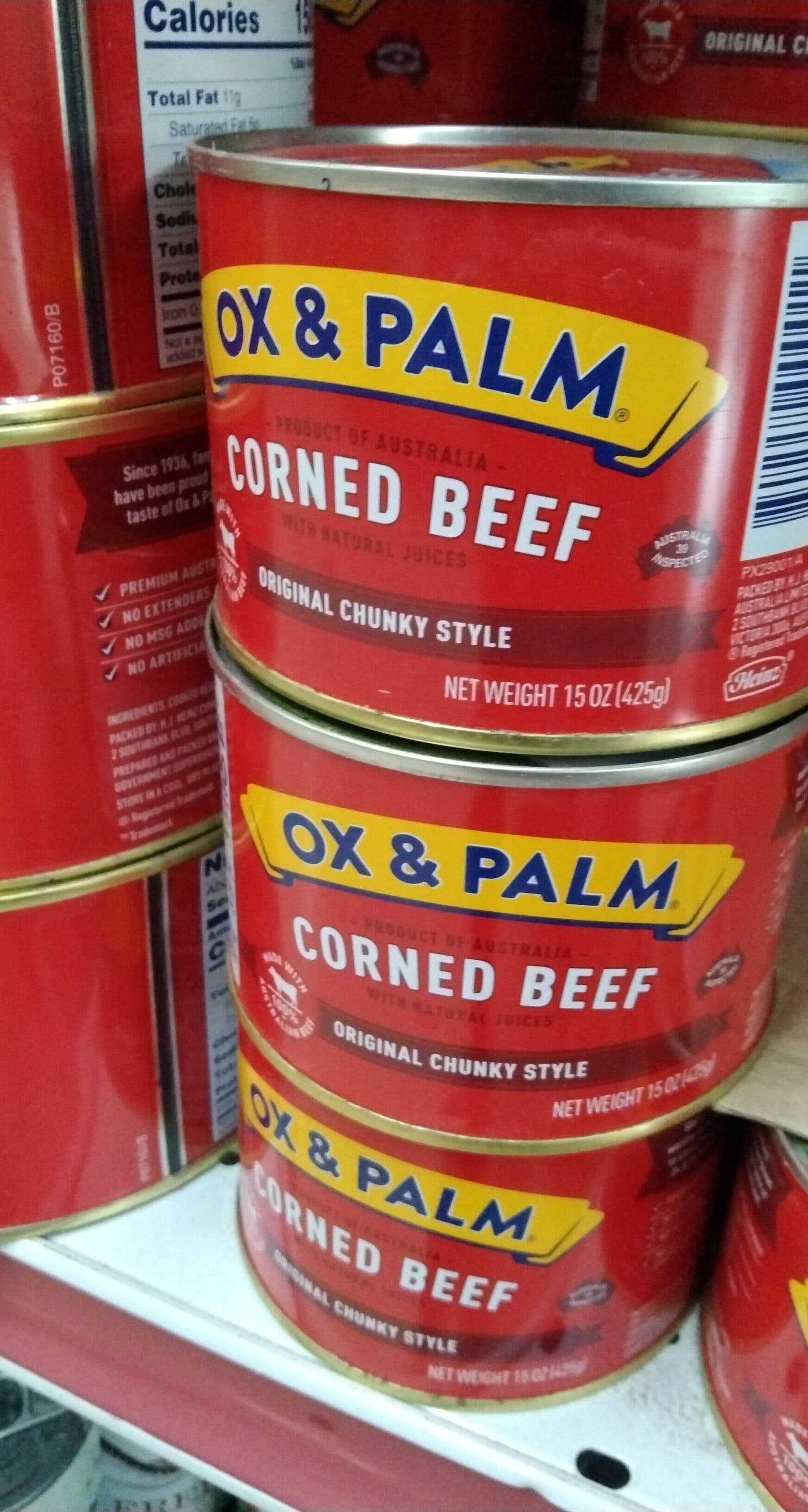 Ox & Palm Ox & palm, corned beef with juices packshot