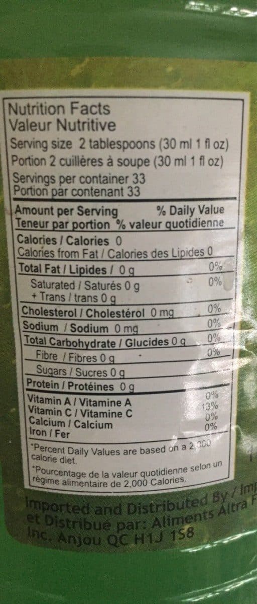 Open Food Facts Jus de citron packshot