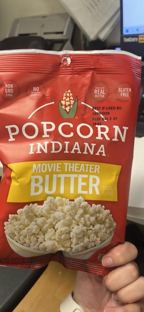 Popcorn Indiana Movie Theater Butter Popcorn packshot