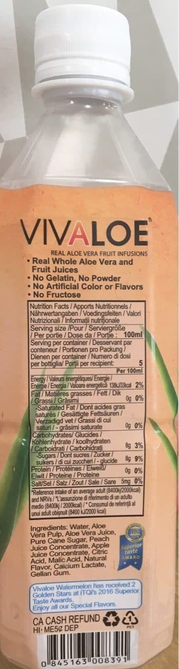 Vivaloe Peach Aloe packshot