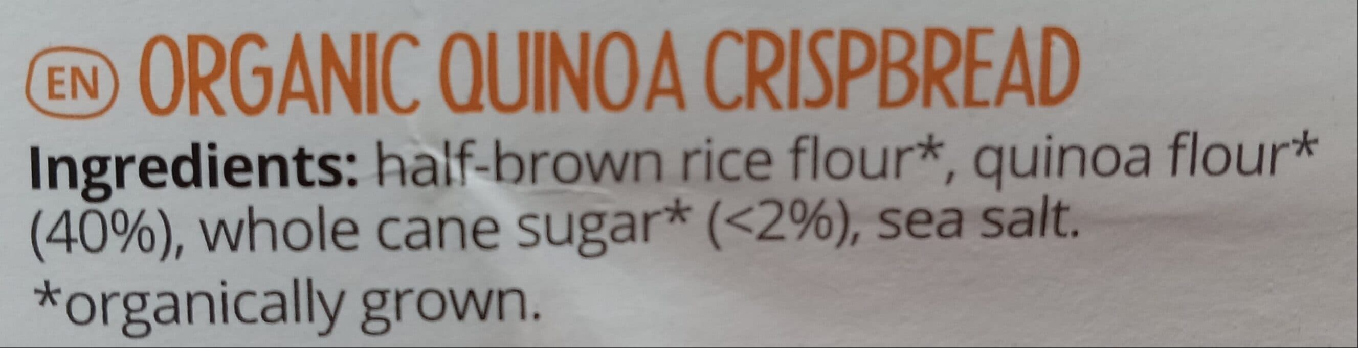 Le Pain des Fleurs Organic Quinoa Crispbread packshot