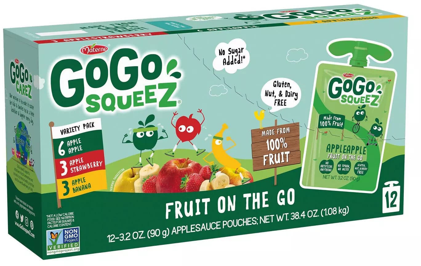 GoGo SqueeZ Fruit Pouches - Variety Pack packshot
