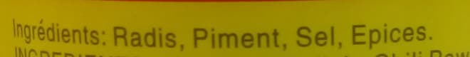 Szechuen Radis piment filament packshot
