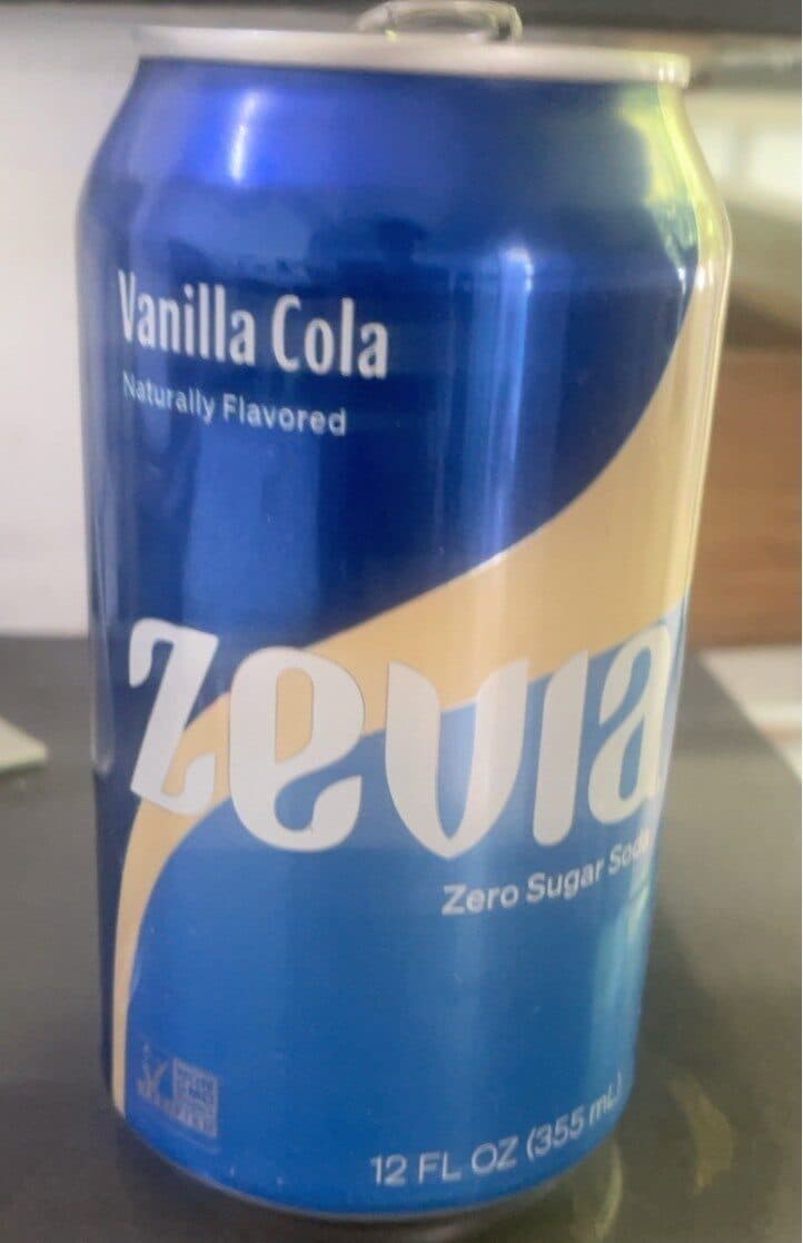 Zevia Vanilla Cola packshot