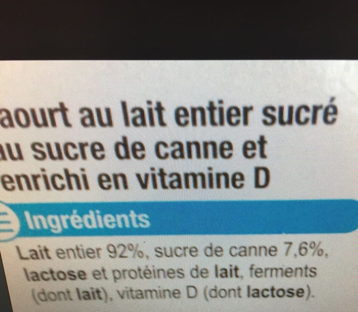 Open Food Facts Yaourt nature sucres U packshot