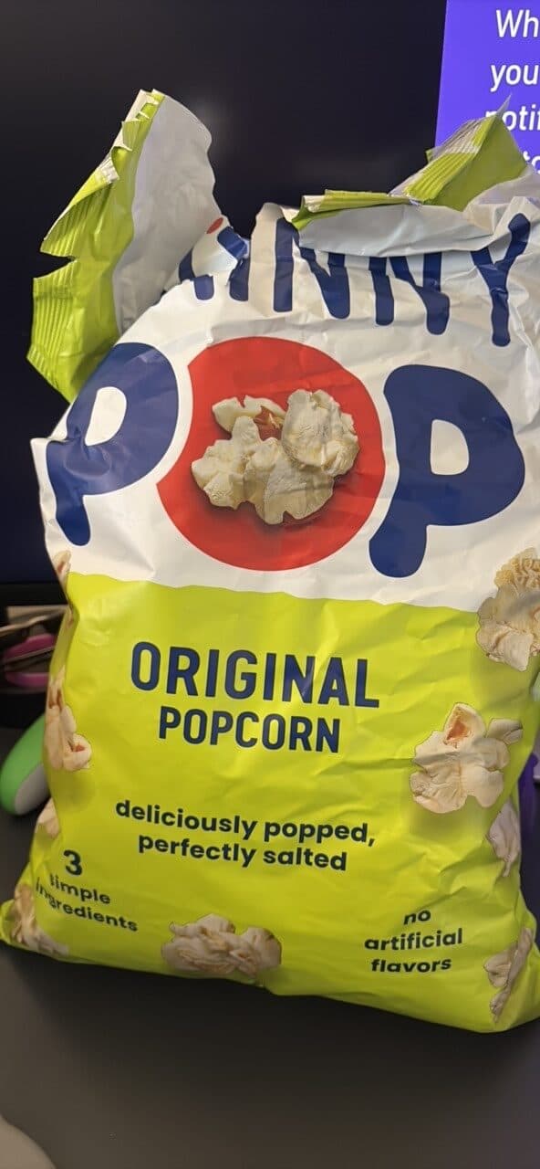 SKINNY POP ORIGINAL POPCORN packshot