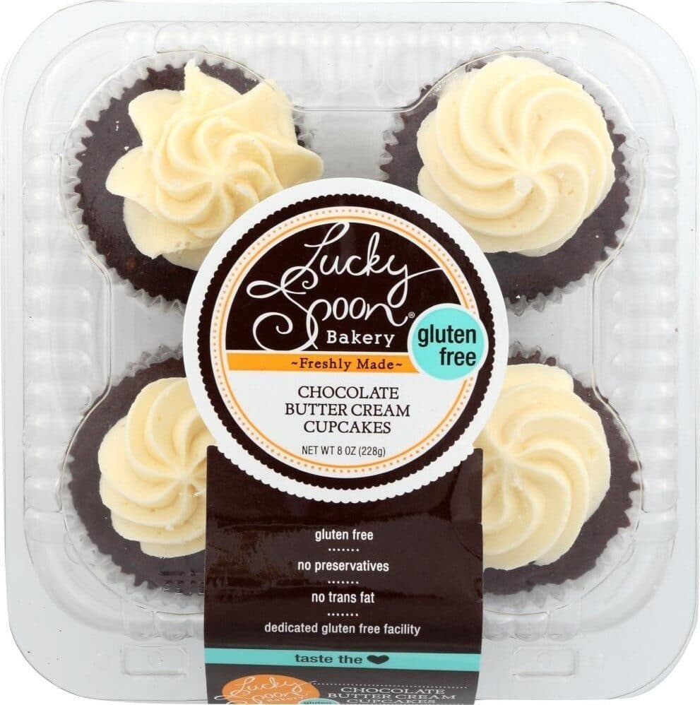Lucky Spoon Bakery Chocolate Butter Cream Cupcakes packshot