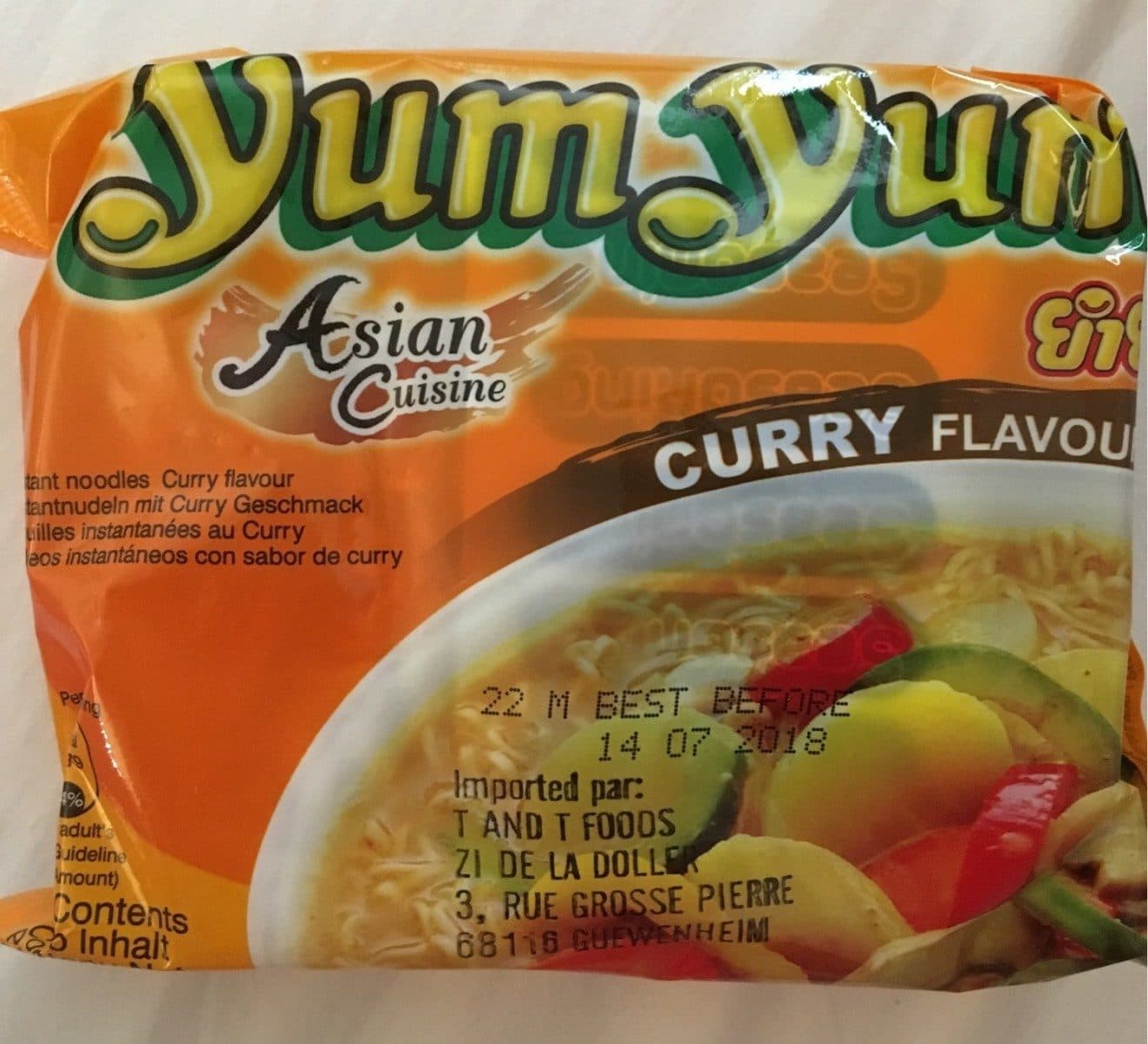 Open Food Facts Nouilles instantanées au Curry packshot