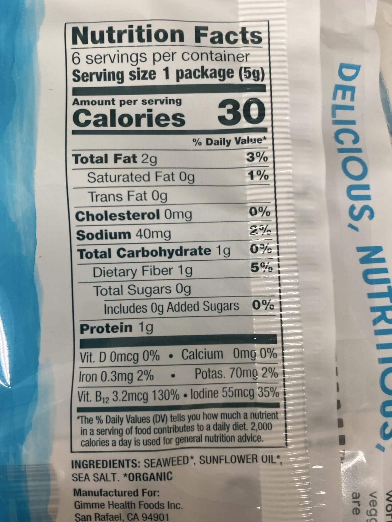 gimme ROASTED SEAWEED SNACKS packshot
