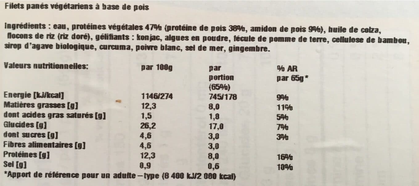 Sophie’s Kitchen Filets de poisson végétalien panés packshot
