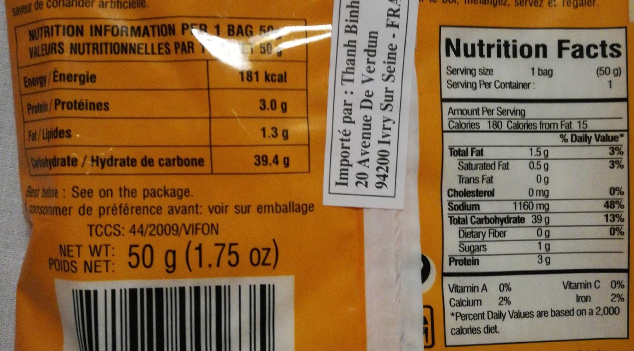 Vifon Chào thâp câm ān liên packshot
