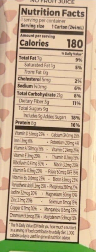 Orgain Inc. Organic nutrition shake chocolate kids packshot