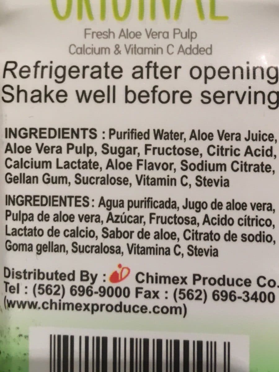 Open Food Facts Aloe vera juice packshot