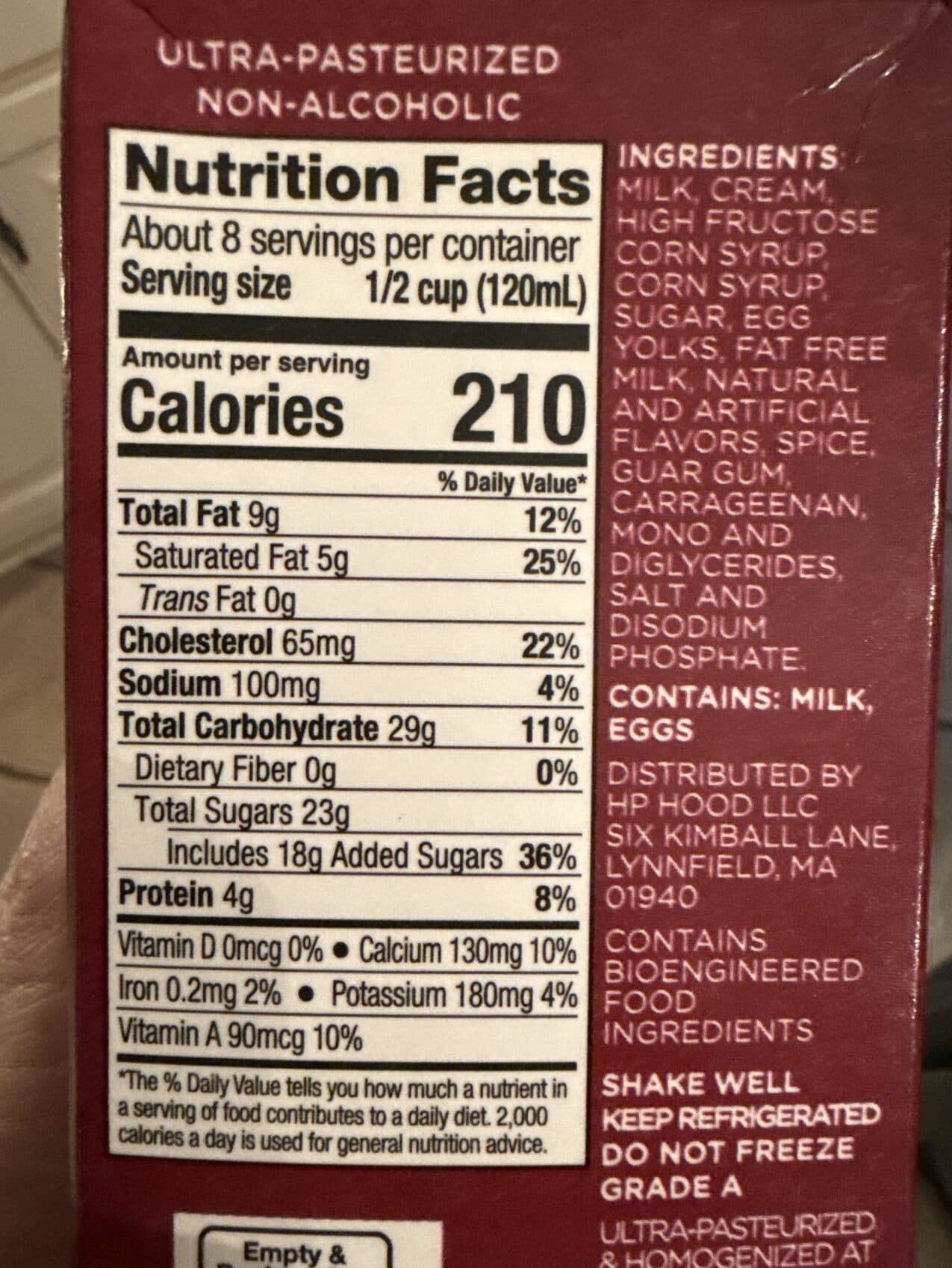 Hp Hood Llc-Licensed Products Egg Nog packshot