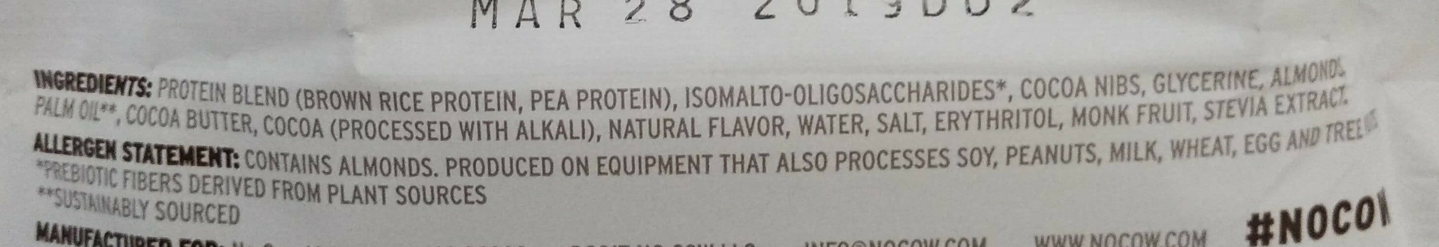 no cow protein bar packshot