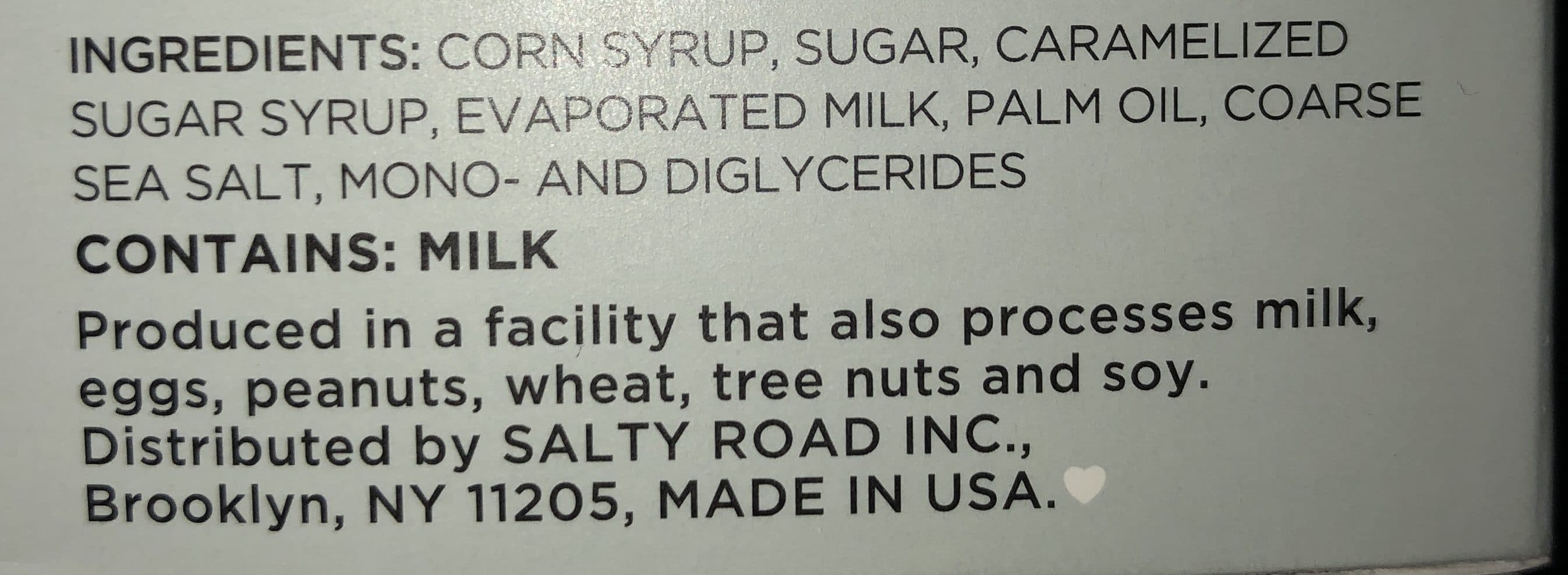 Salty road Salty Road Salt Water Taffy Sea Salt Caramel packshot